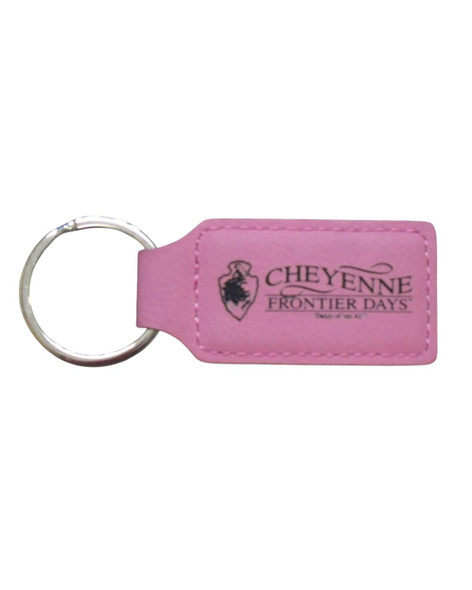Pink Leatherette Cheyenne Keychain