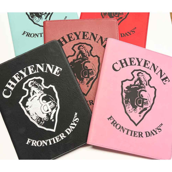 Large Arrowhead Leatherette Zippered Portfolio