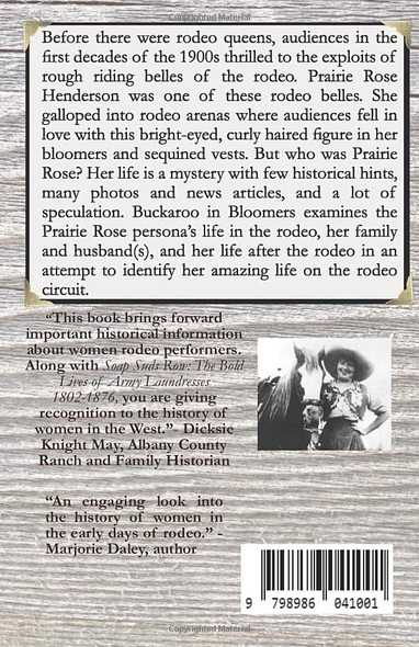 Buckaroo in Bloomers: The Myth and Mystery of Prairie Rose Henderson