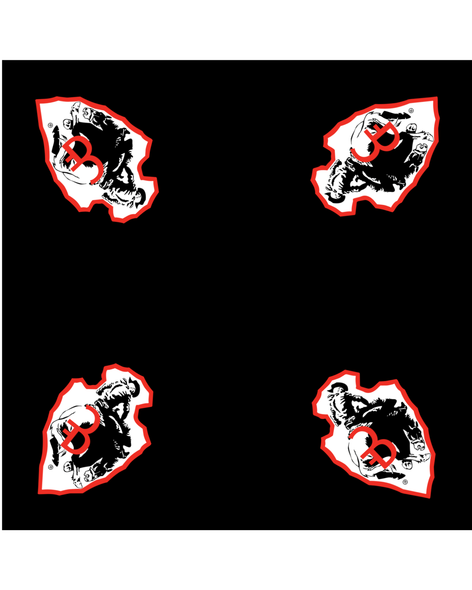 Black Arrowhead Wild Rag