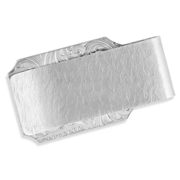 Rippled Money Clip With Bull Rider