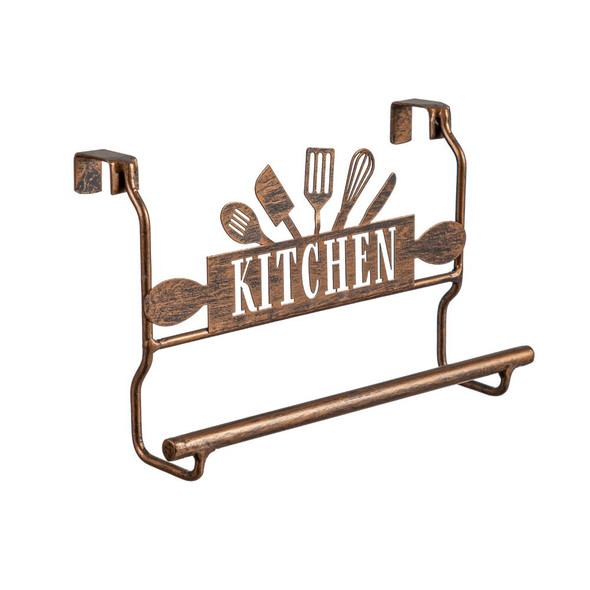 Metal Kitchen Over-the-Cabinet Towel Holder