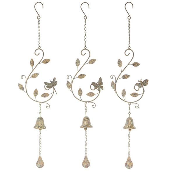 Gold Patina Insect Wind Chimes