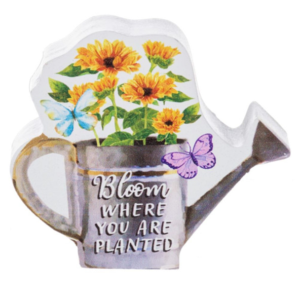 "Bloom Where You Are Planted" Pine Wood Sign