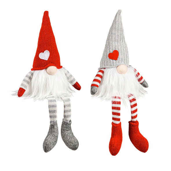 LED Gnome with Heart Embellished Hat