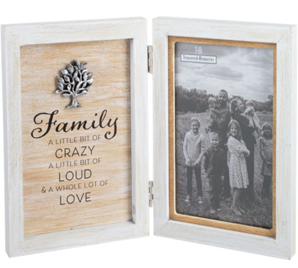"A Whole Lot of Love" Bifold Family Photo Frame