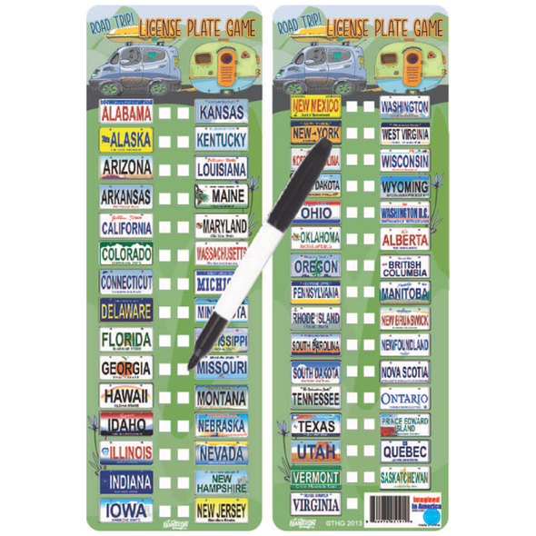 Reusable License Plate Game