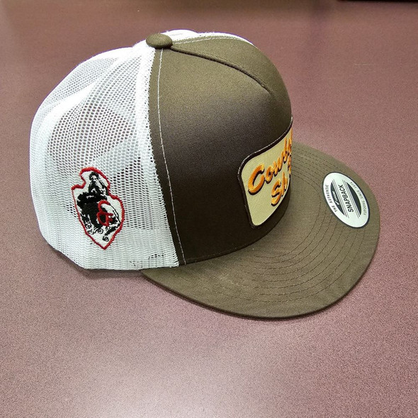 Brown Cowboy Sh*Flat Bill Hat
