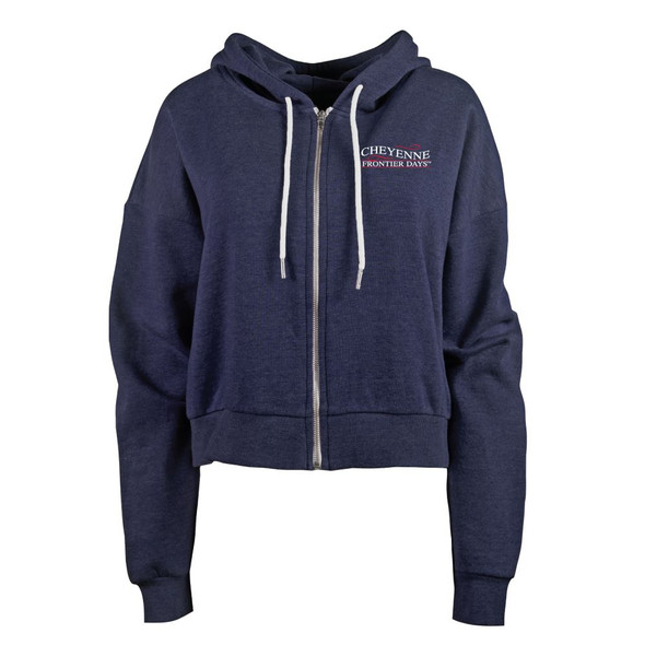 Navy CFD Cropped Hoodie