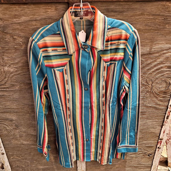 Teal Serape Shirt