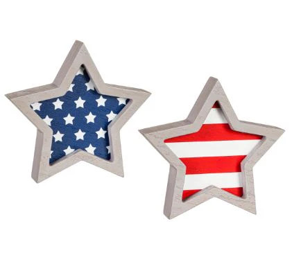 Wooden Patriotic Star