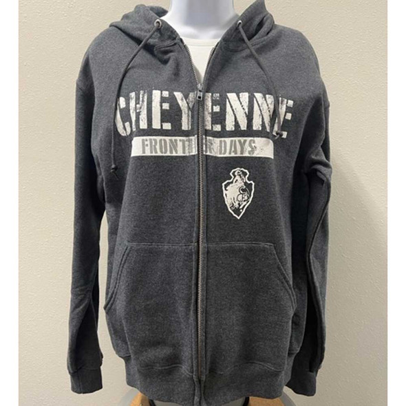 Charcoal Cheyenne Full-Zip Hoodie