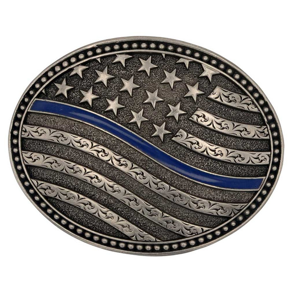 Thin Blue Line Attitude Buckle