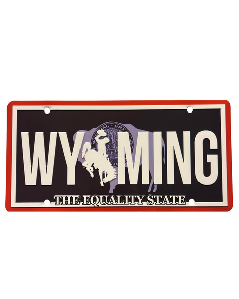 Wyoming License Plate