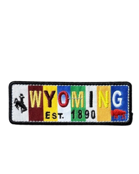 Wyoming Licnese Plate Patch