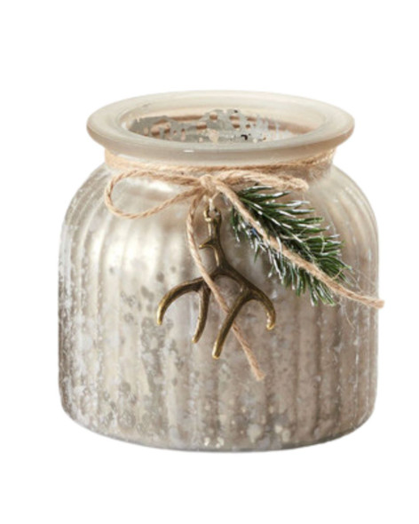 Medium Glass Candle Holder