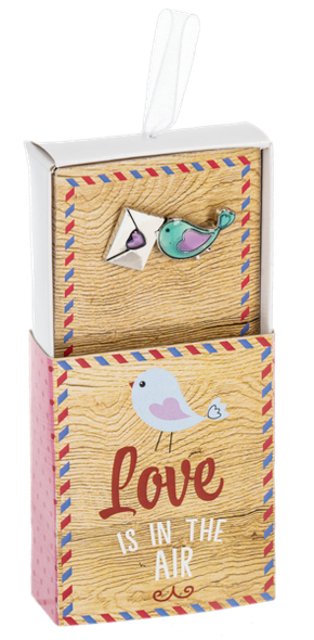 Love Mail Matchbox Pins