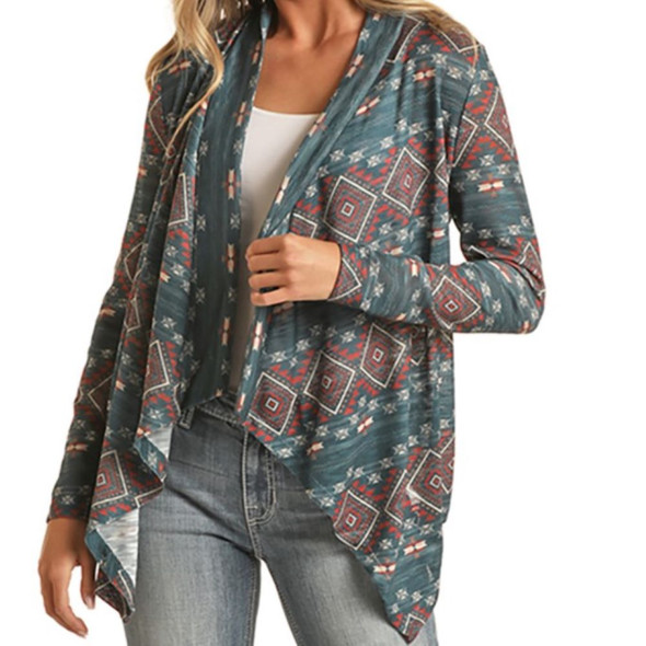 Printed Cardigan