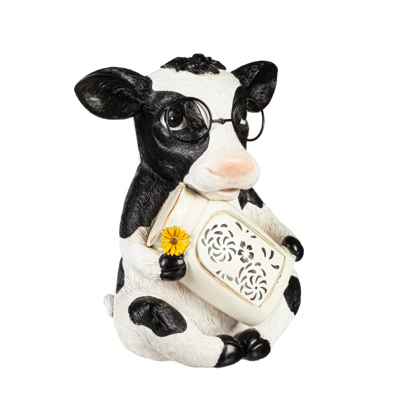 Solar Cow With Glasses