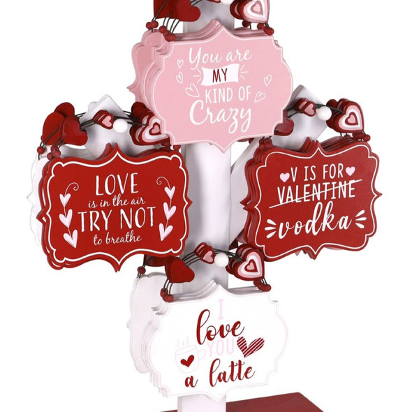 Valentine's Day Wooden Ornaments