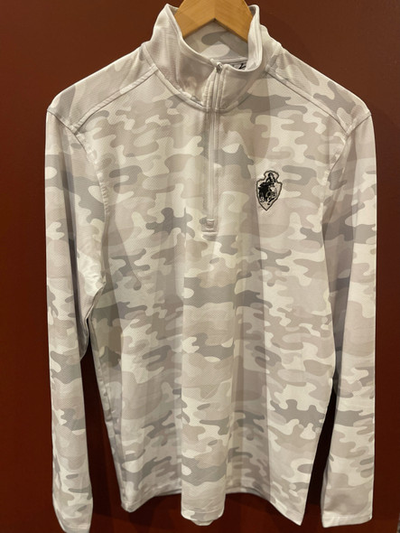 White Camo Arrowhead Quarter Zip