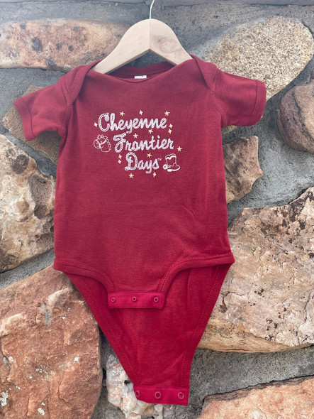 Red Cheyenne Diaper Shirt