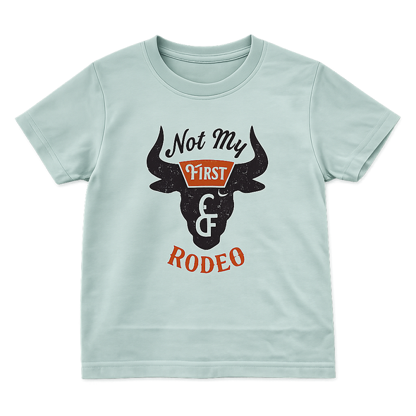 Blue Not My First Rodeo T-Shirt