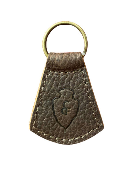 Leather Arrowhead Key Fob