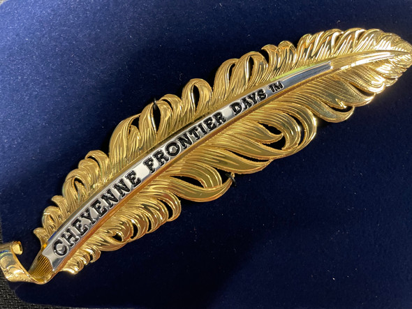 Gold Cheyenne Hat Feather