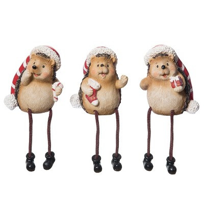 Christmas Hedgehog Shelf Sitters