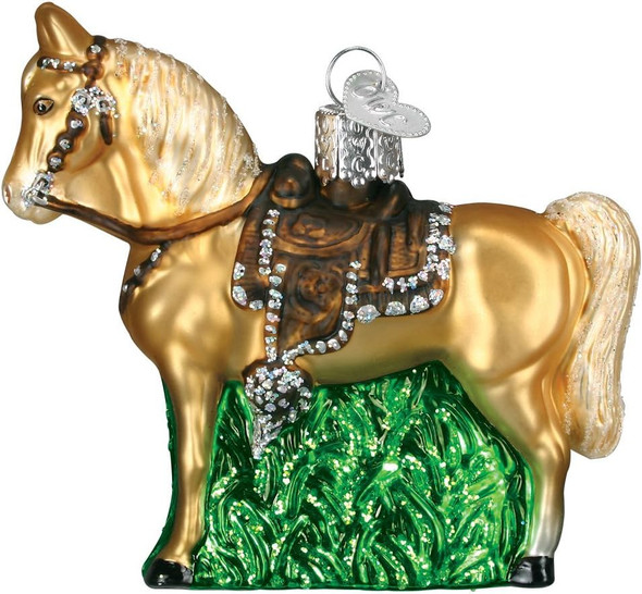 Glitter Horse Ornament