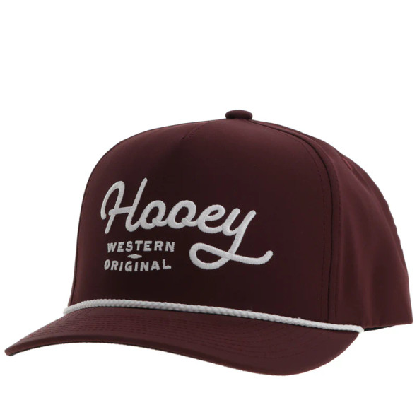 'OG" Hooey Hat Maroon with White