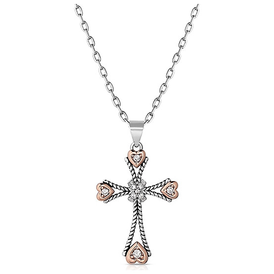 Faith in my Heart Cross Necklace