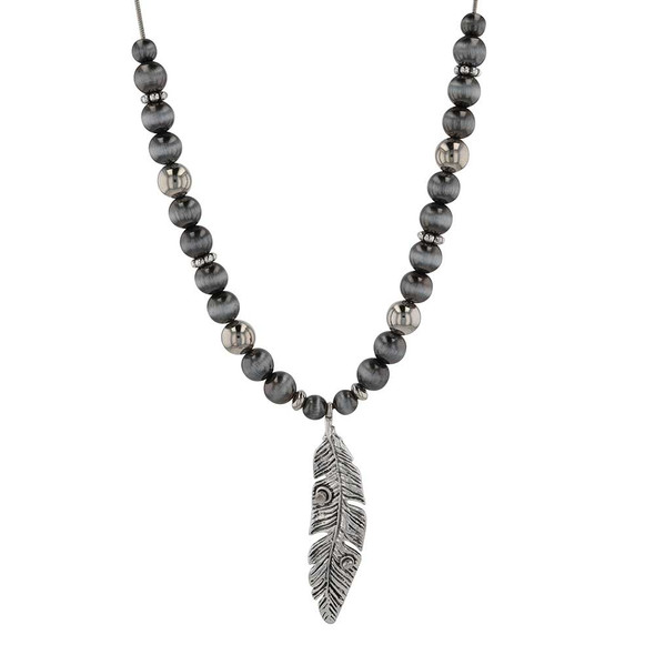 Midnight Flight Beaded Bolo Necklace