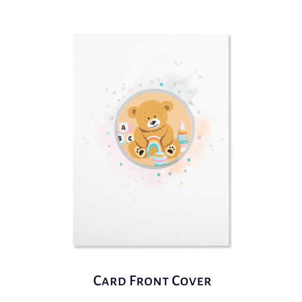 New Baby Bear Paper Pop UP Card