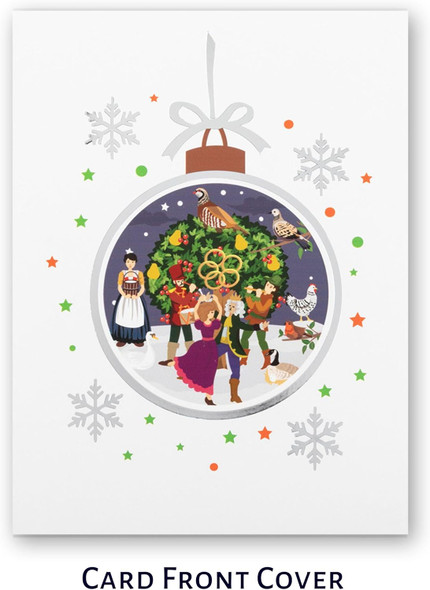 Twelve Days of Christmas Paper Pop Up Card