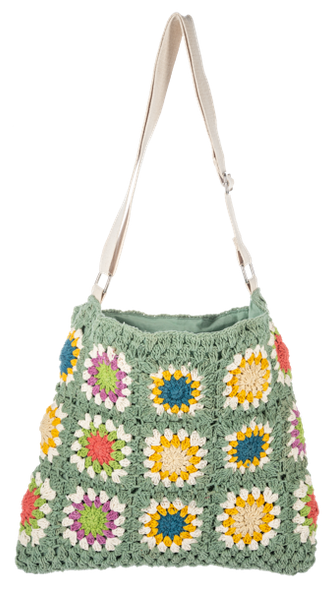 Crochet Square Tote Bag