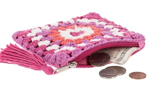 Crochet Flower Coin Purses