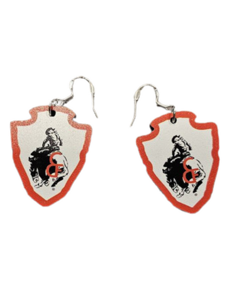 Wood Arrowhead Earrings