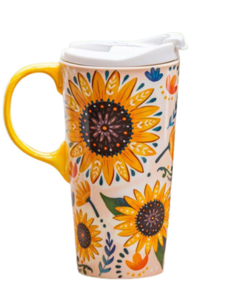 Sunflower Ceramic Cup
