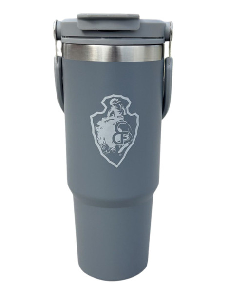 Gray 30oz Arrowhead Fluted Tumbler