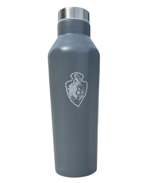 Gray 17oz Arrowhead Squared Bottle