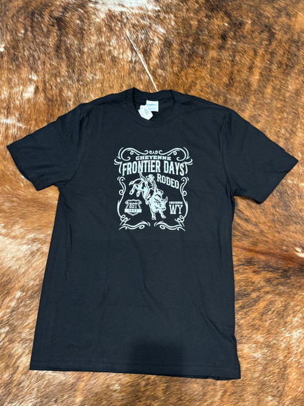 Black Frontier Days Bull Rider  T-Shirt