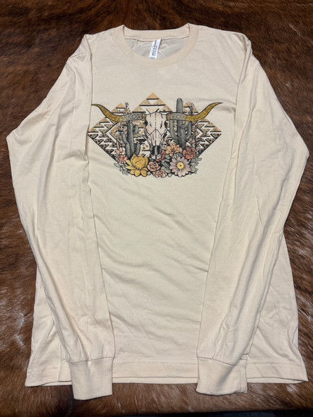 Cream Longhorn Long Sleeve
