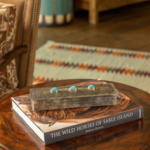 Three Stone Long Stamped Box