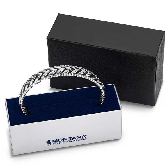 Midnight Weave Cuff Bracelet