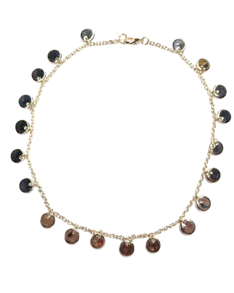 Assorted Gold Disk Necklace