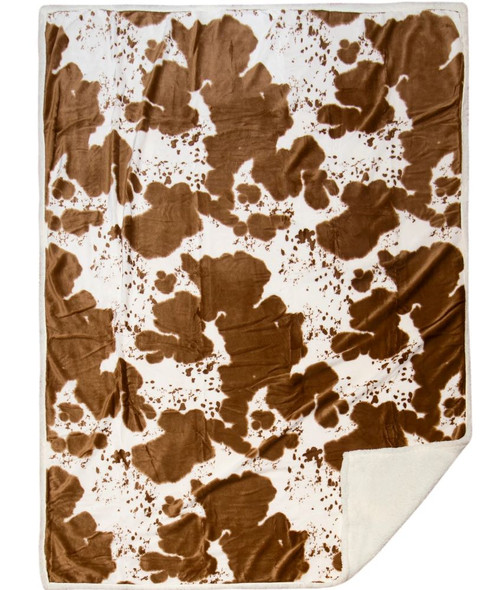 Cow Print 2-in-1 Travel Blanket and Pillow