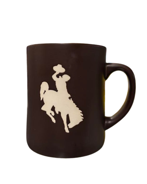 Brown and Gold Wyoming Steamboat Mug