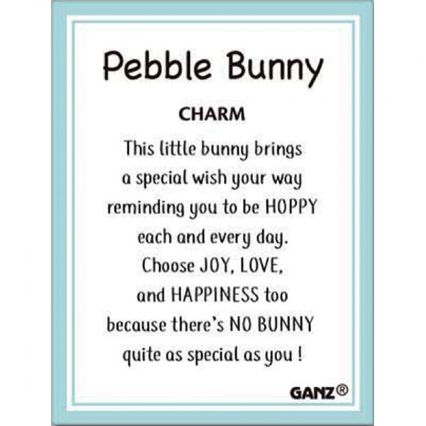 Pebble Bunny With Butterfly